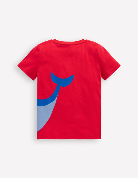 Lustiges T-Shirt mit Grafik-Erdbeerkuchen Hai