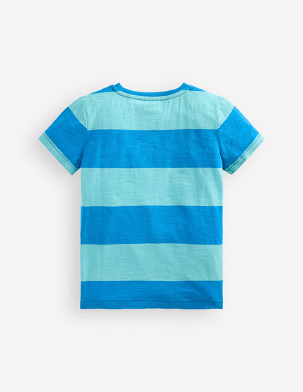 T-Shirt für den Alltag-Barbados-Strand/Indigofink