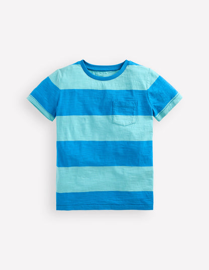 T-Shirt für den Alltag-Barbados-Strand/Indigofink