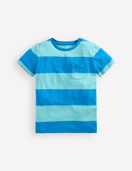 T-Shirt für den Alltag-Barbados-Strand/Indigofink