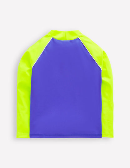 Rash Top mit Logo-Blaureiher Fisch