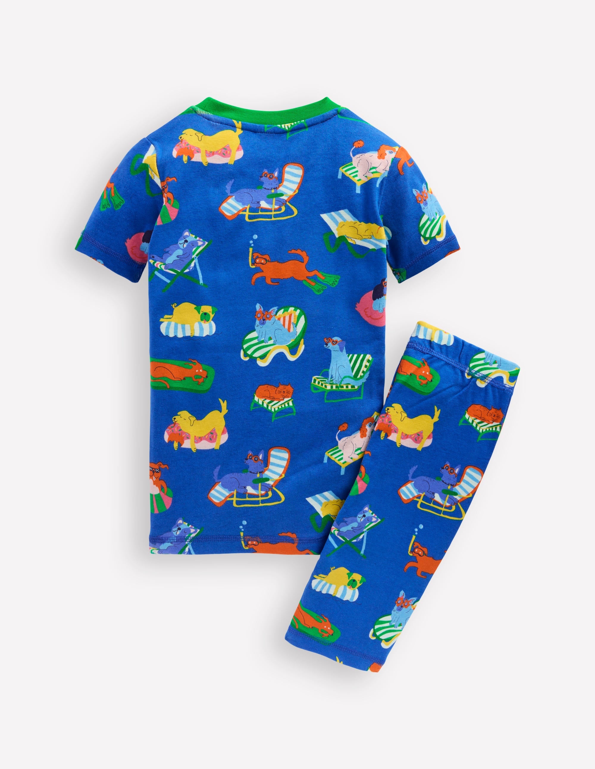 Pyjama court douillet-Animaux au bord de la piscine - Image 5