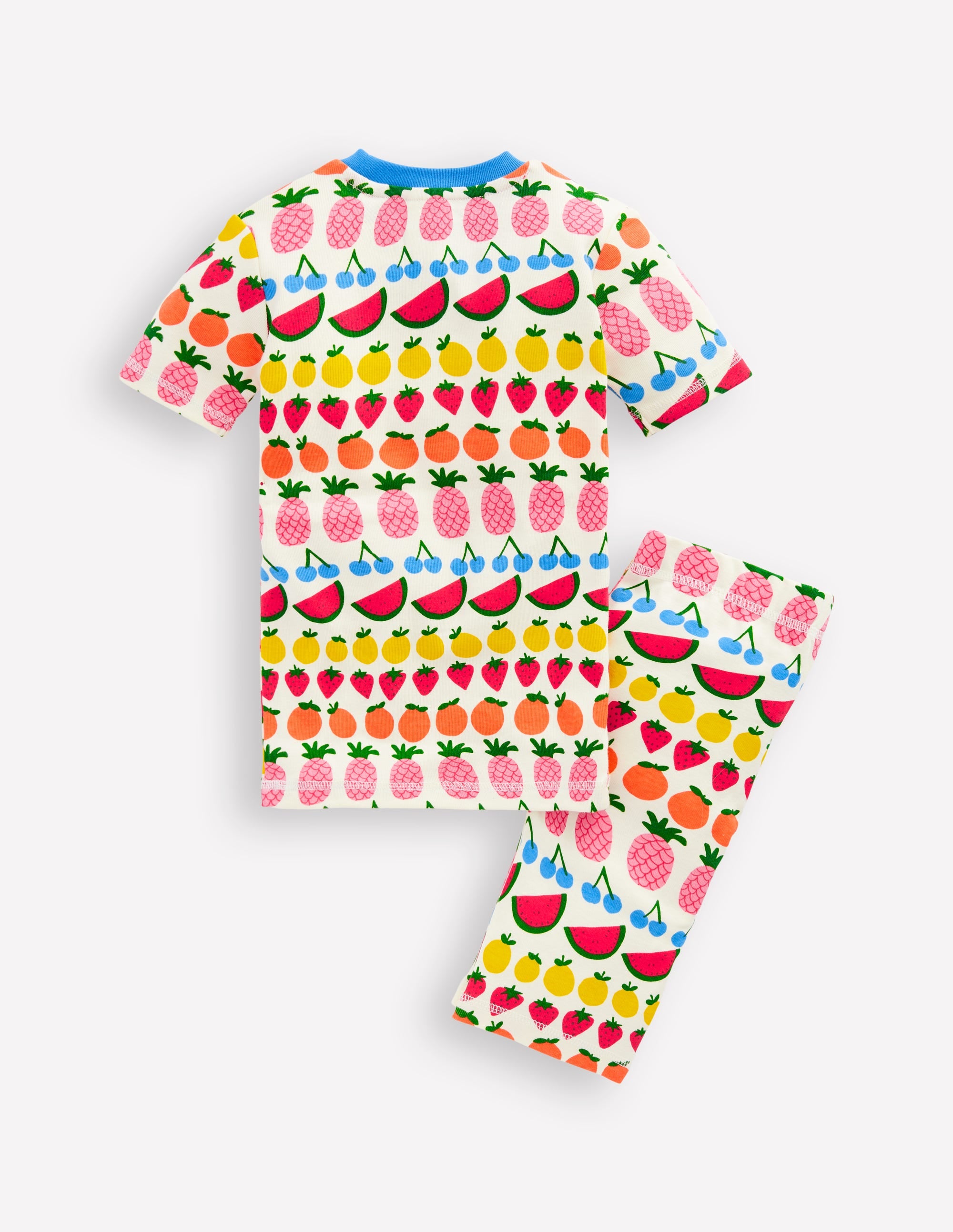 Pyjama court douillet-Rayé fruits - Image 5