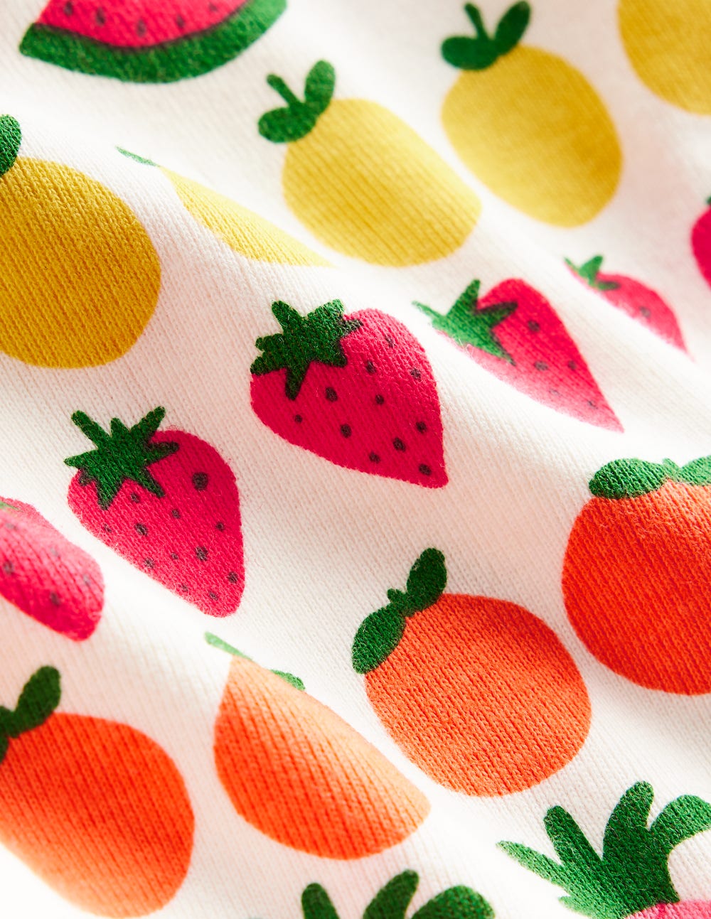 Kuscheliger, kurzer Schlafanzug-Frucht Streifen