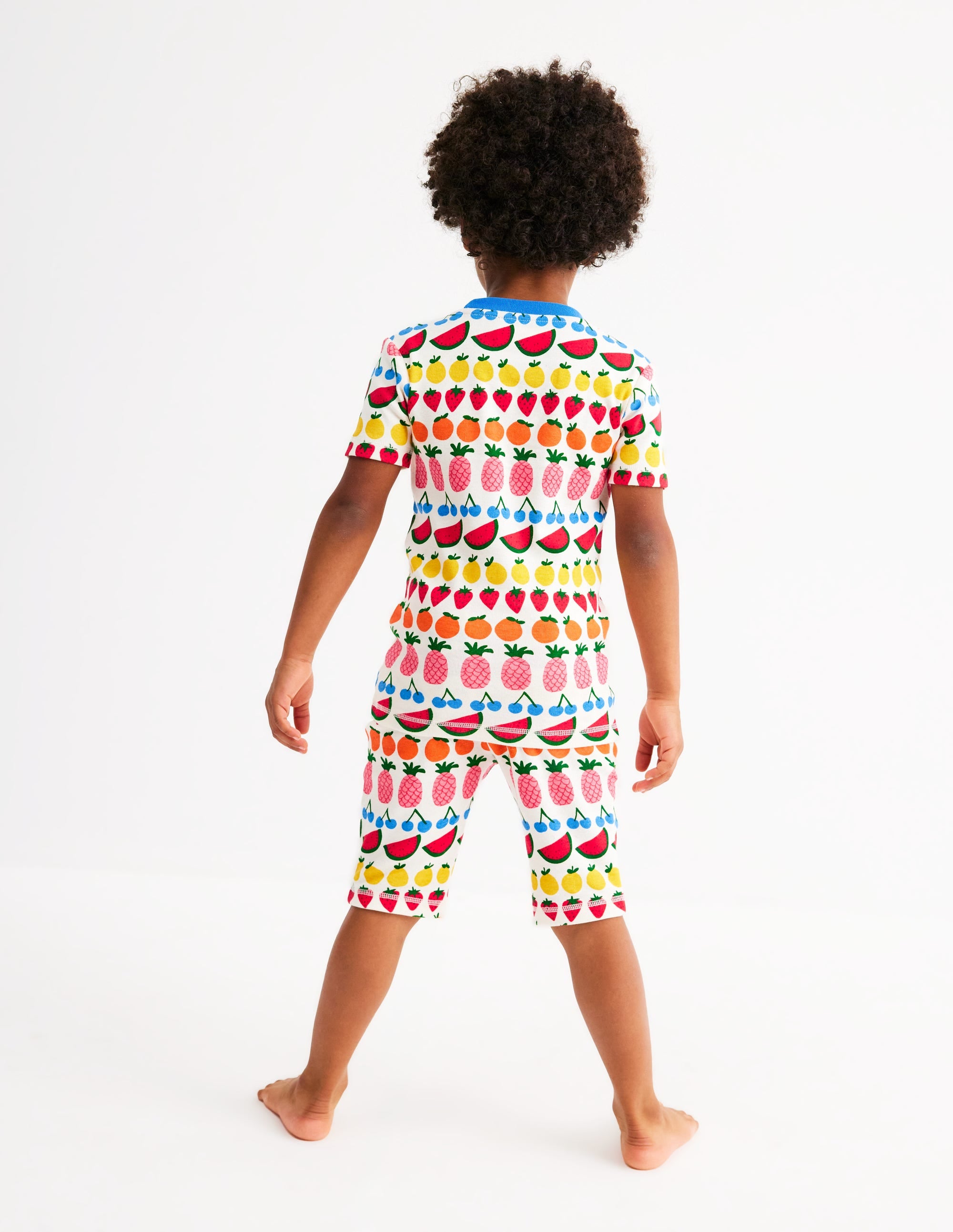 Pyjama court douillet-Rayé fruits - Image 3