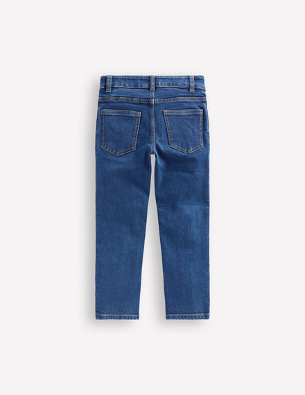 Schmal geschnittene Adventure-Flex-Jeans-Mittlere Mischung Denim