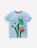 T-Shirt mit Klappe-Gletscherblau Fliegenfalle