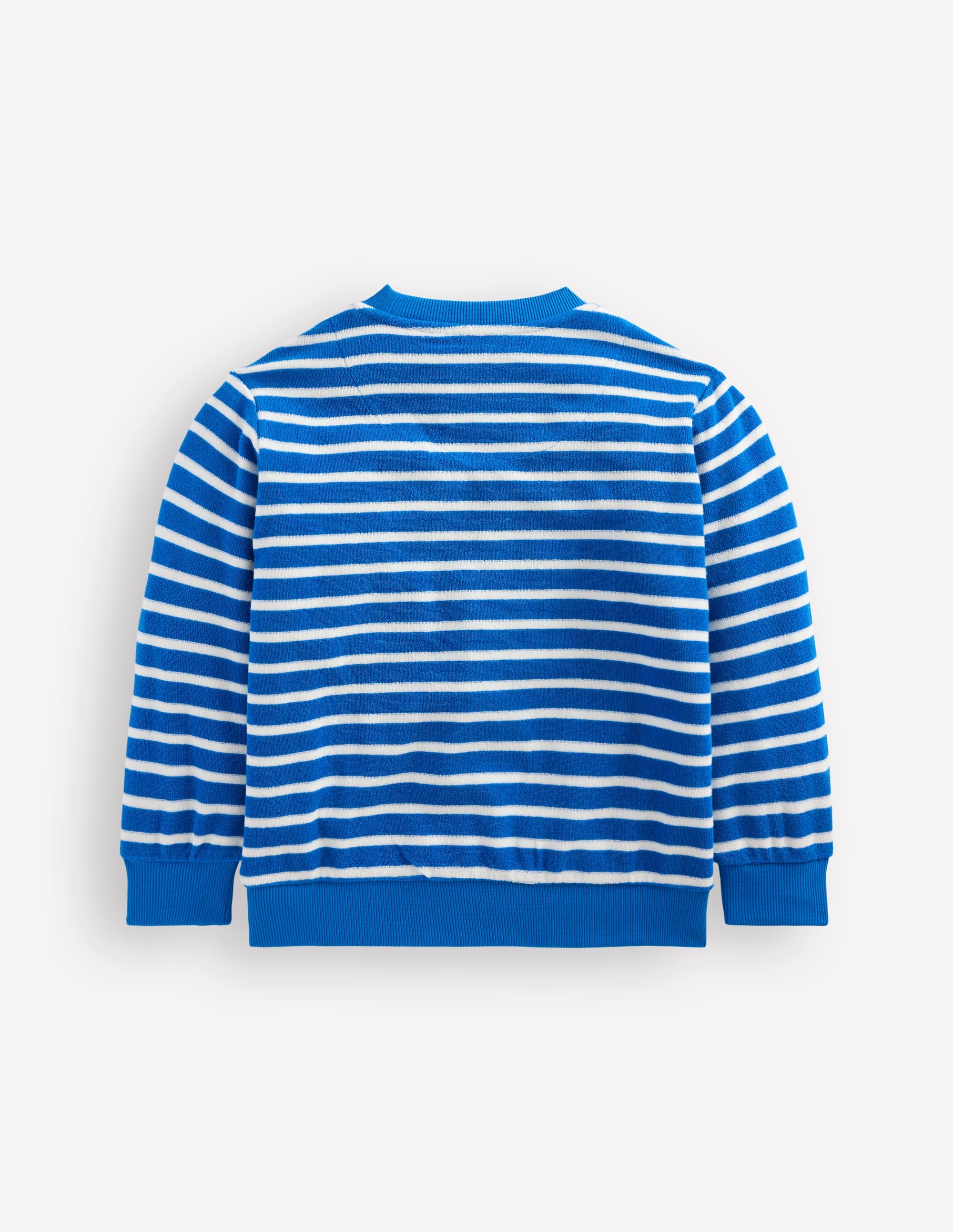 Lustiges Frottee-Sweatshirt-Blau und Naturweiß Hummer - Image 2