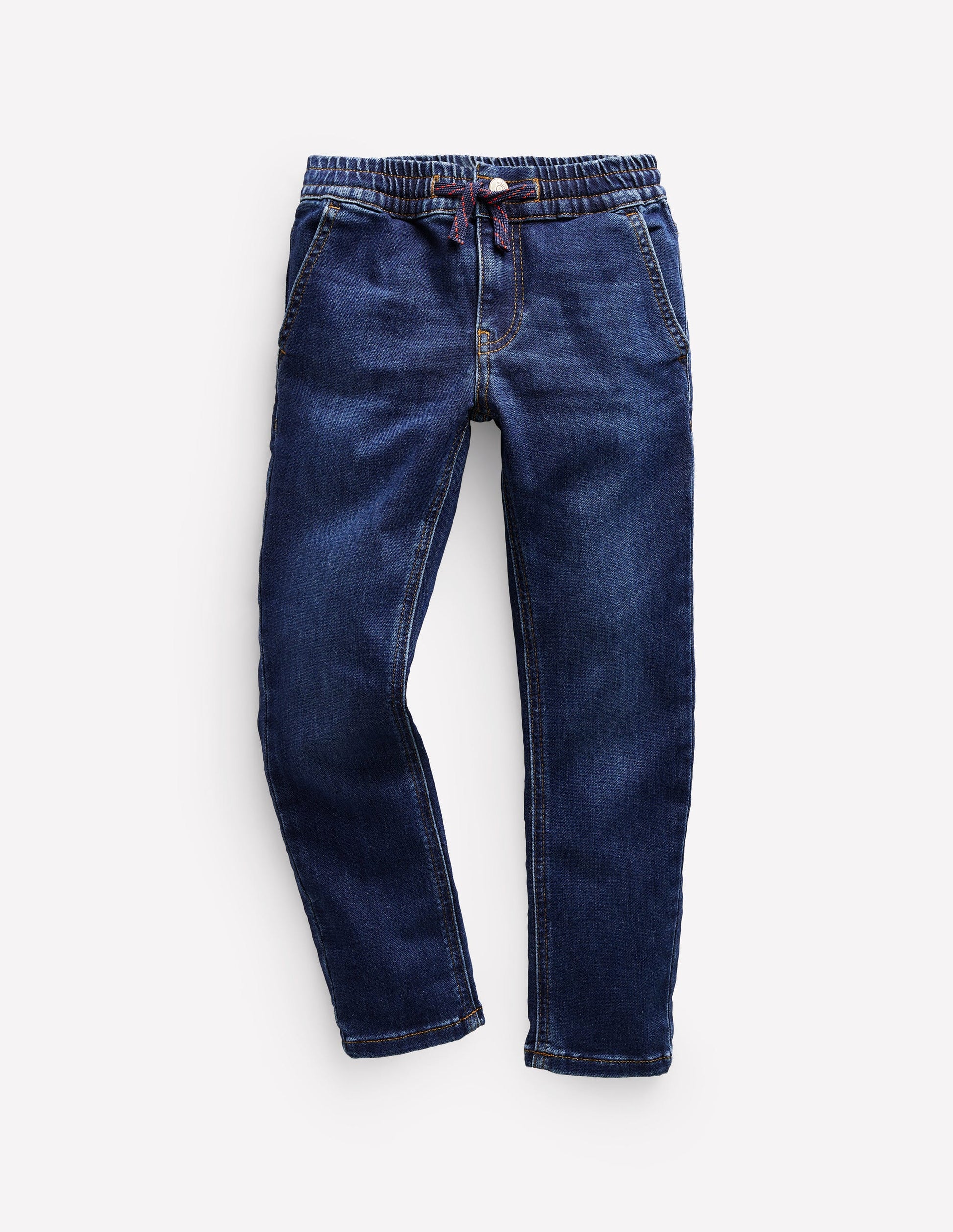 Schmal geschnittene Jersey-Jeans-Mittleres Vintageblau-1