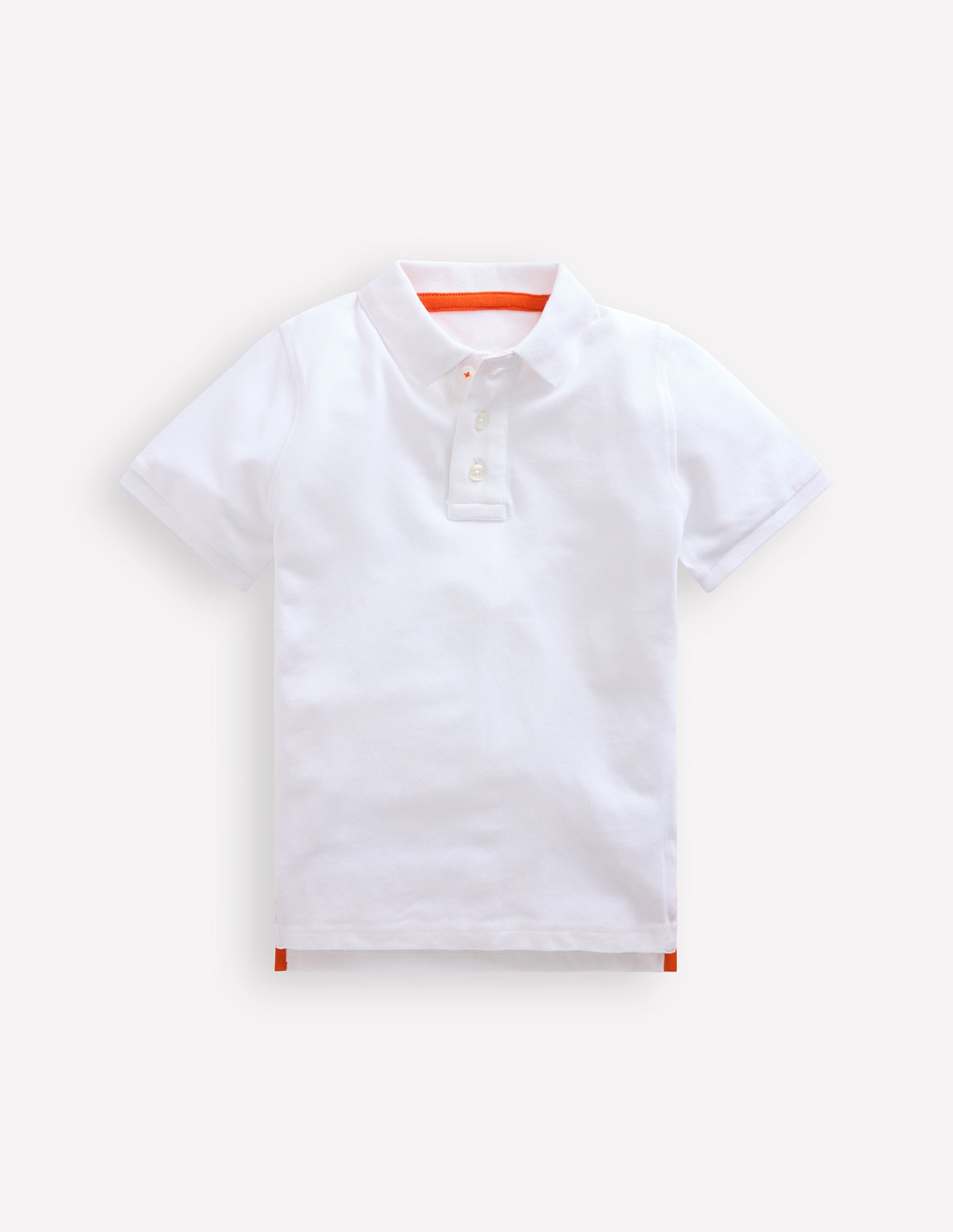 Polo en piqué-Blanc - Image 1