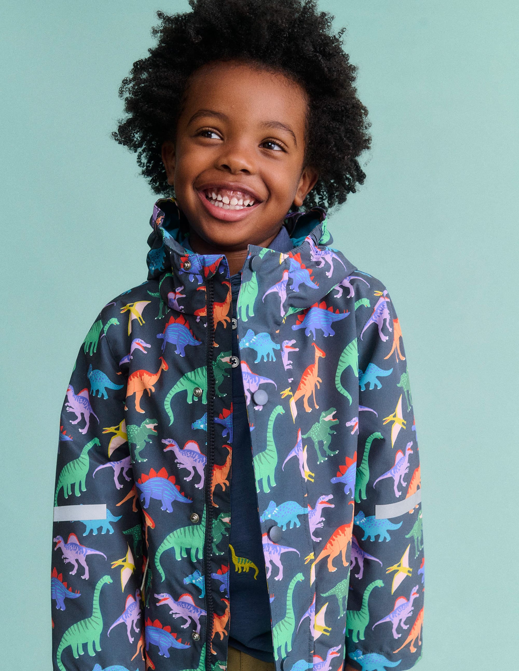 Waterproof Fisherman's Jacket-Robot Blue Dinos - Image 6