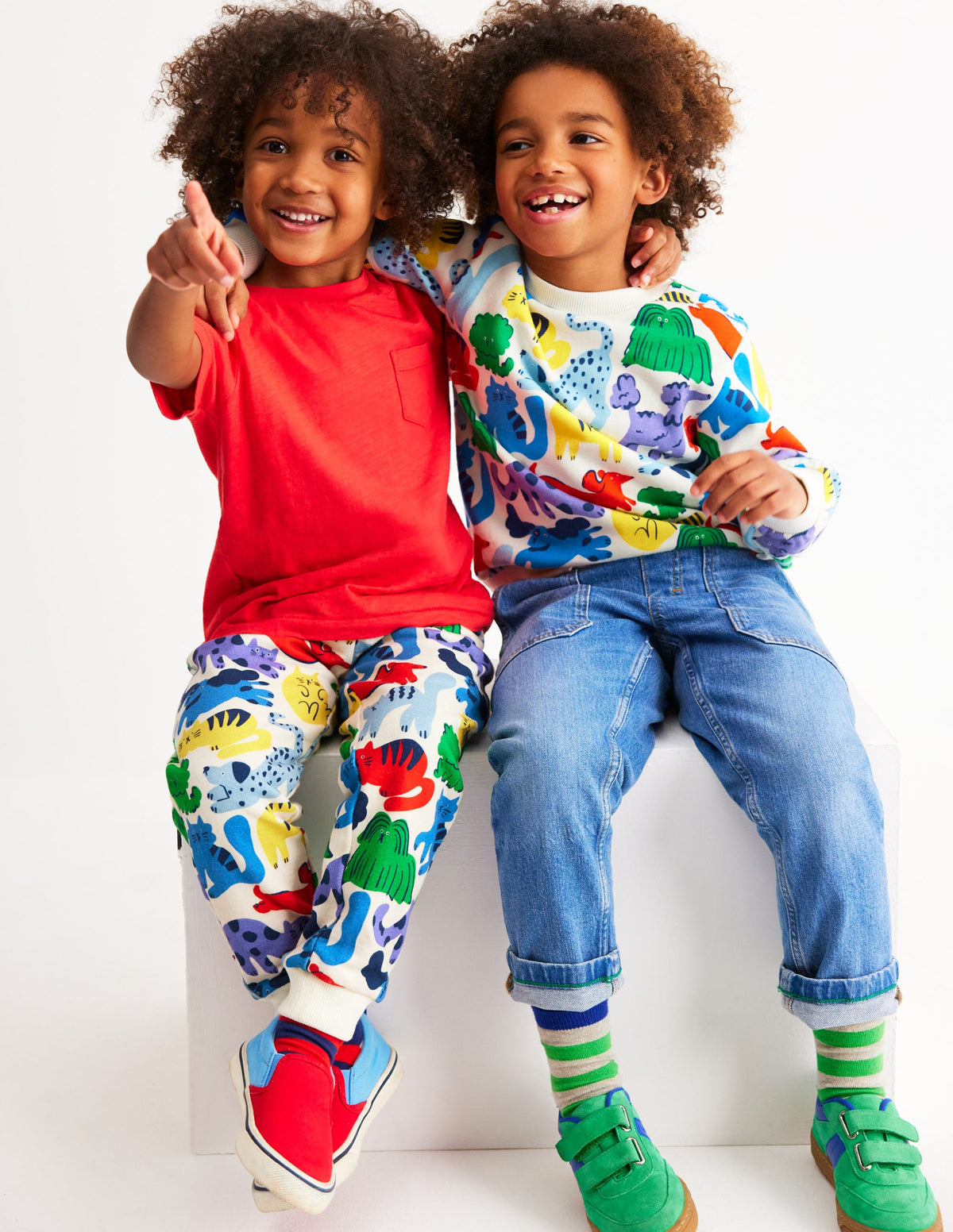 Bedrucktes Sweatshirt-Regenbogen Haustiere - Image 4