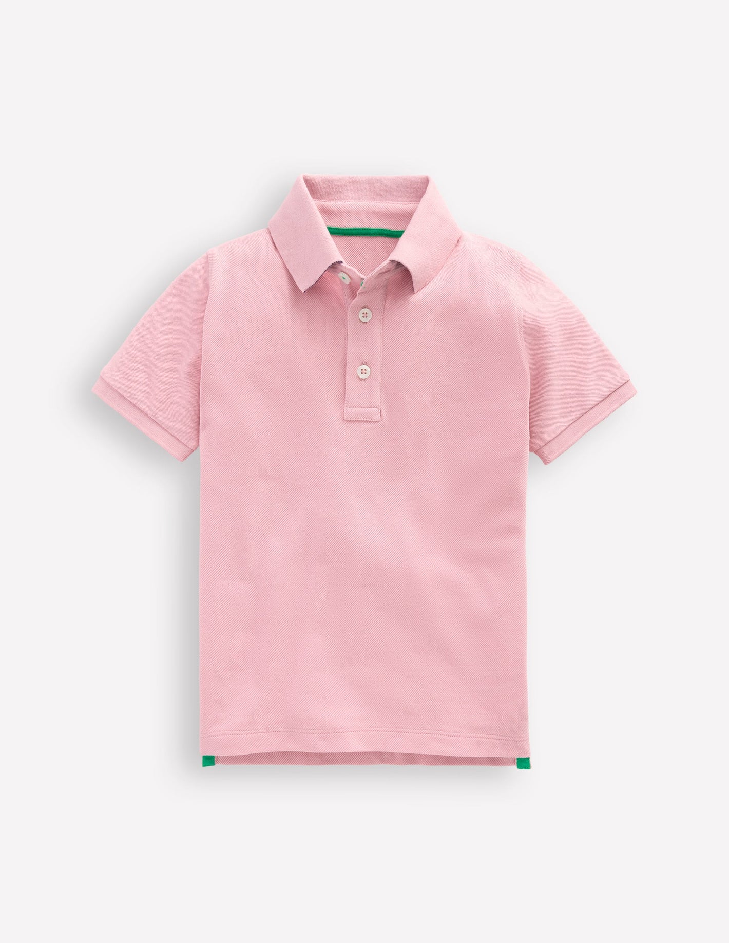 Piqué-Polohemd-Vintage-Rosa