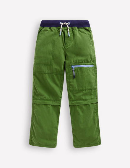 Pantalon technique zippé-Vert Brocoli