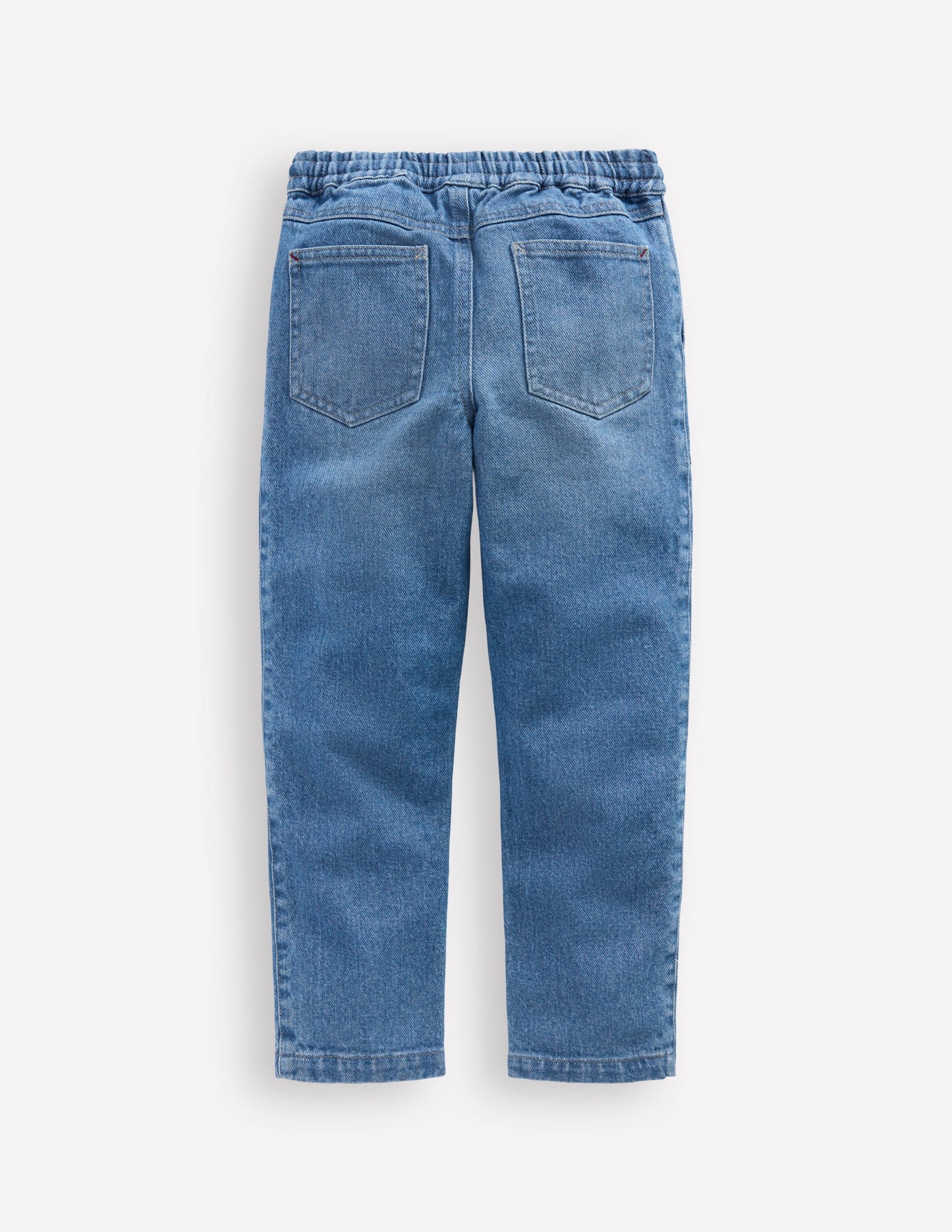 Jeans mit verstärktem Knie-Mittelblaue Waschung