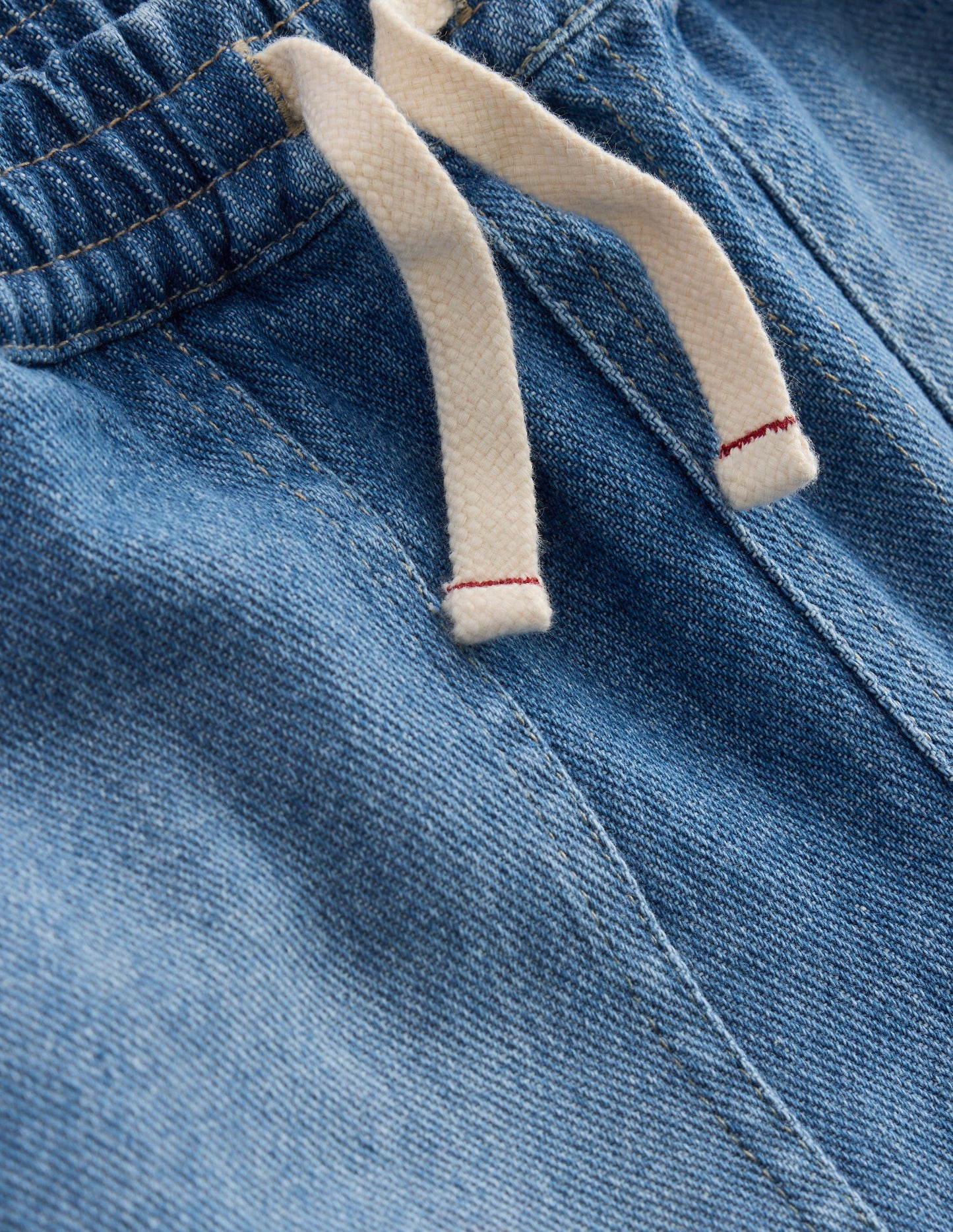 Jeans mit verstärktem Knie-Mittelblaue Waschung