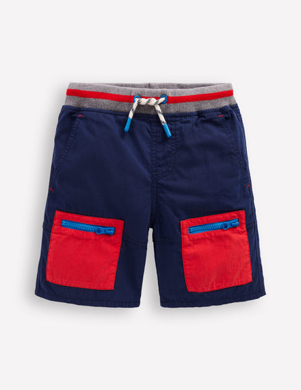 Abenteuer-Shorts-Schuluniform-Marineblau