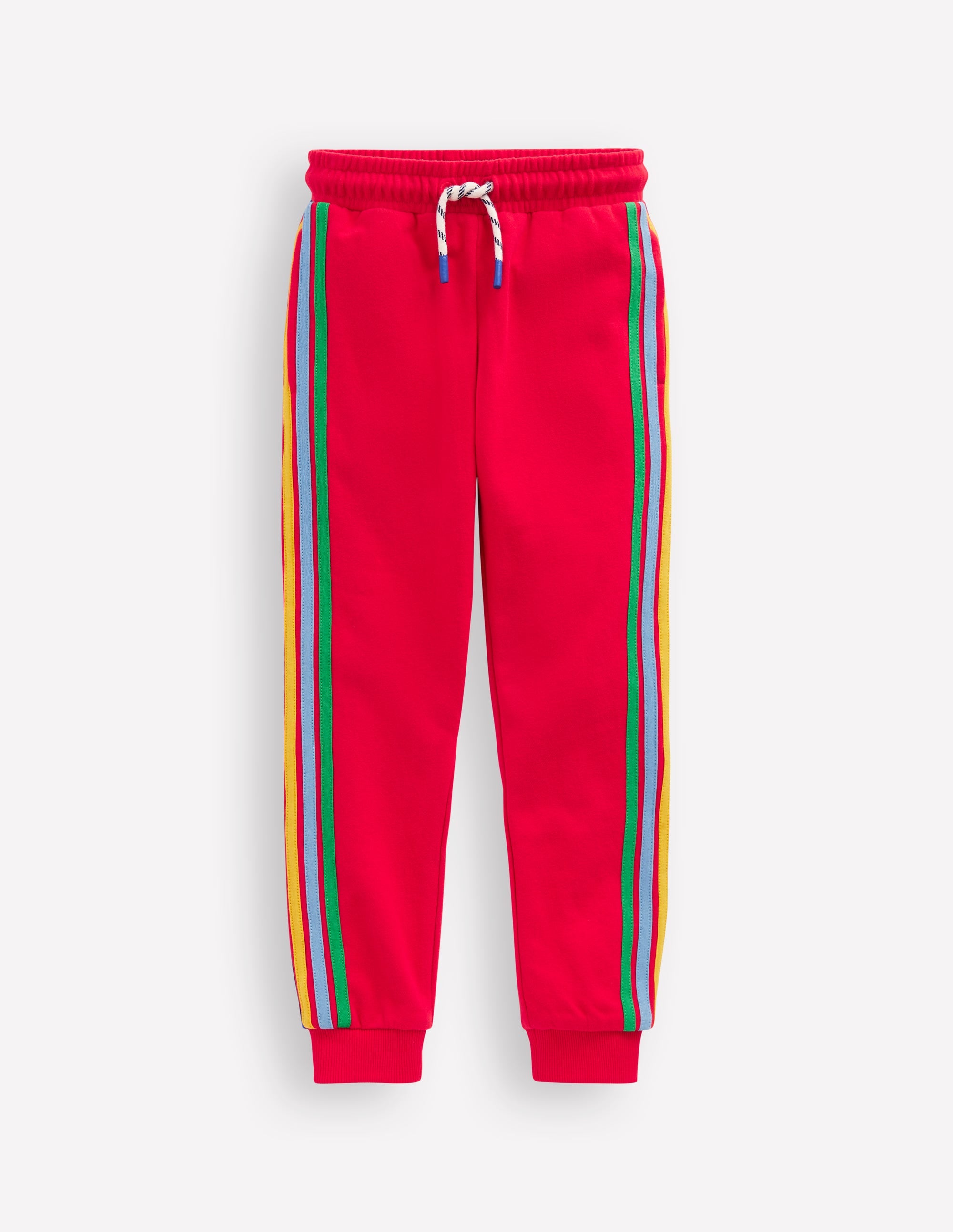 Bas de jogging rayé arc-en-ciel-Rouge coquelicot - Image 1