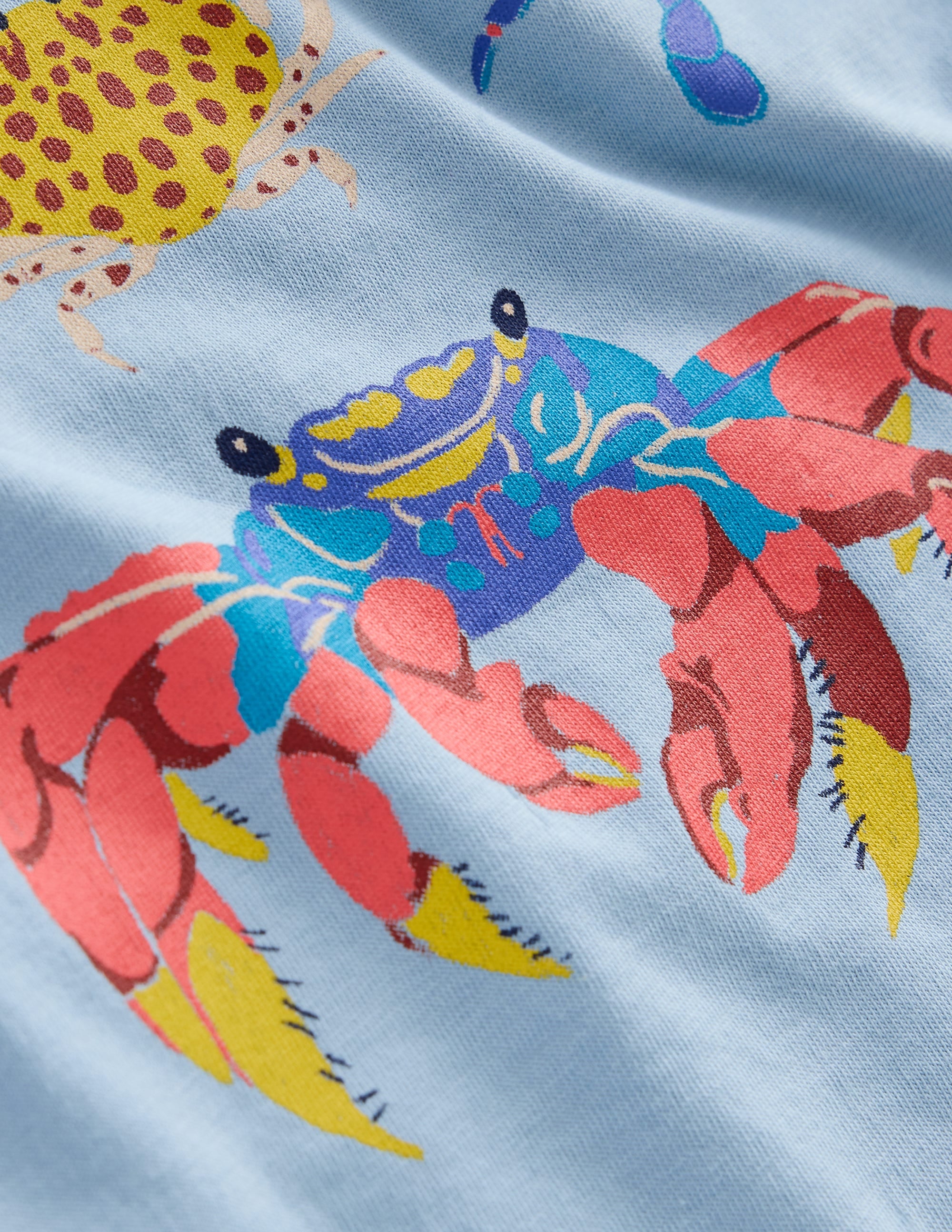 T-shirt graphique à manches courtes-Crabes bleu vintage - Image 3