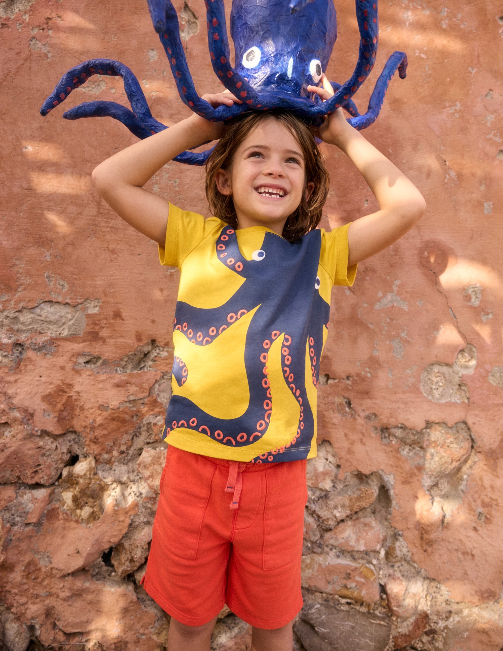 T-shirt graphique fun-Pieuvre jaune ananas - Image 4