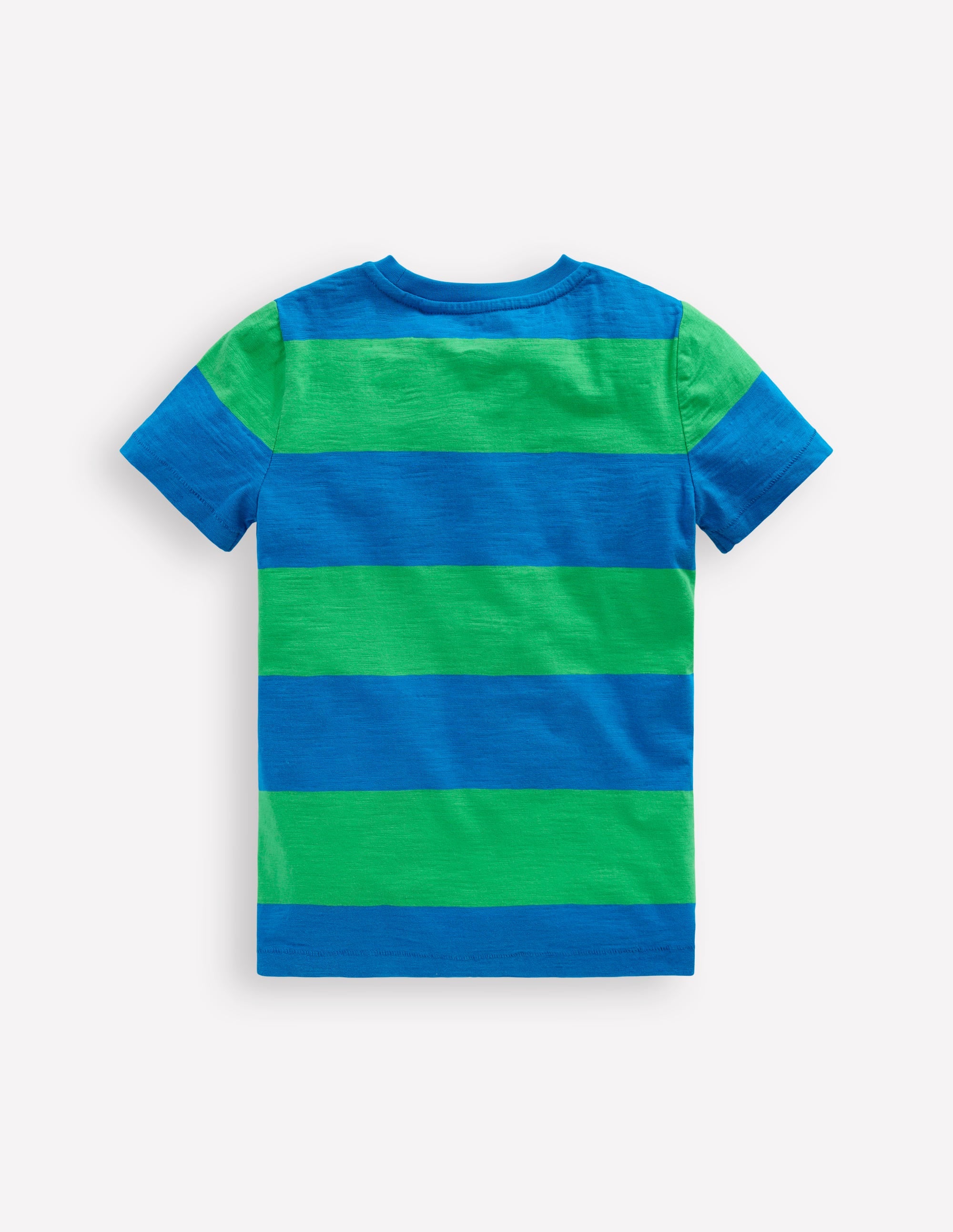 T-shirt manches courtes pour tous les jours-Vert printemps/bleu martin-pêcheur - Image 2