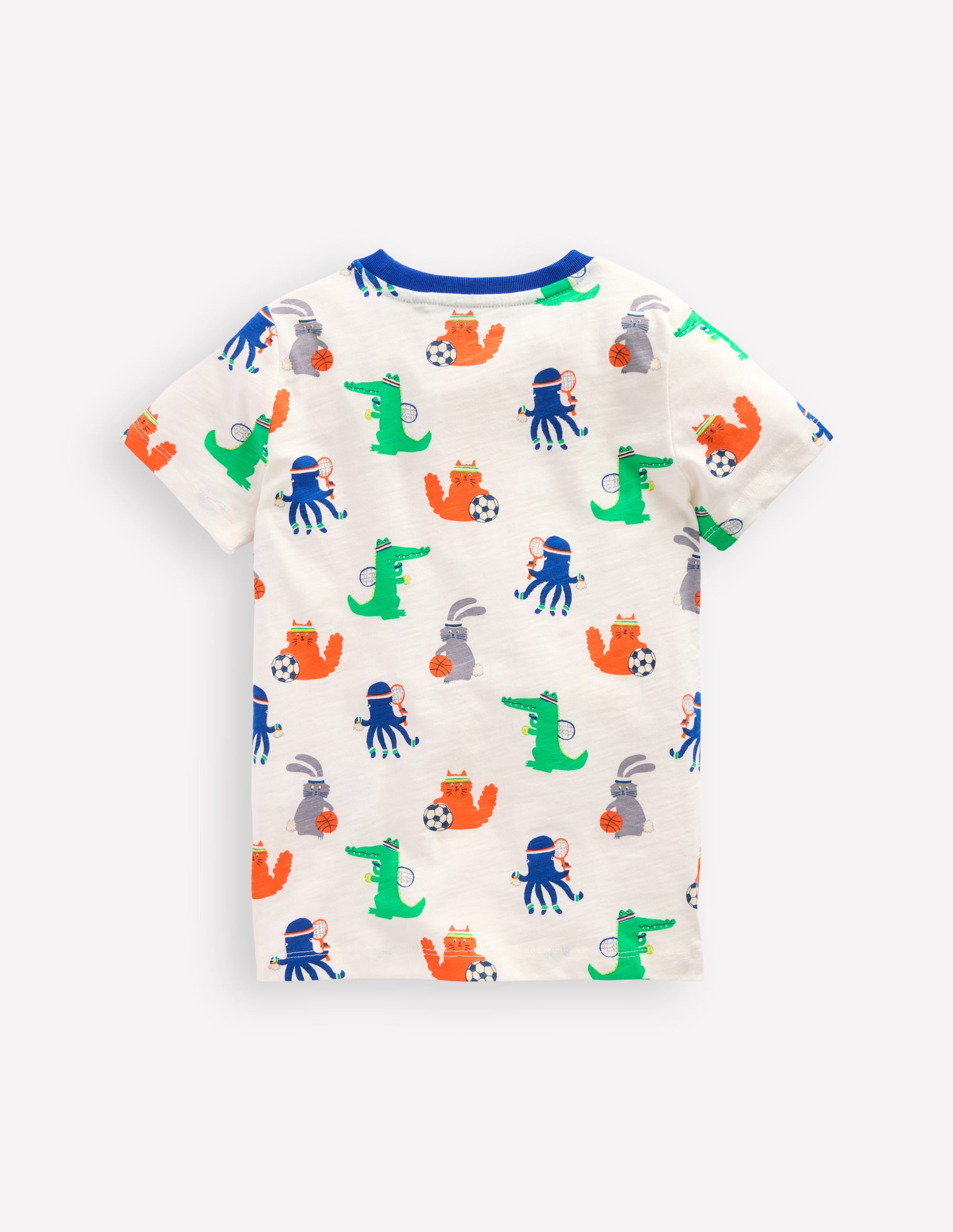 T-shirt à imprimé intégral-Animaux sportifs ivoire doux - Image 2