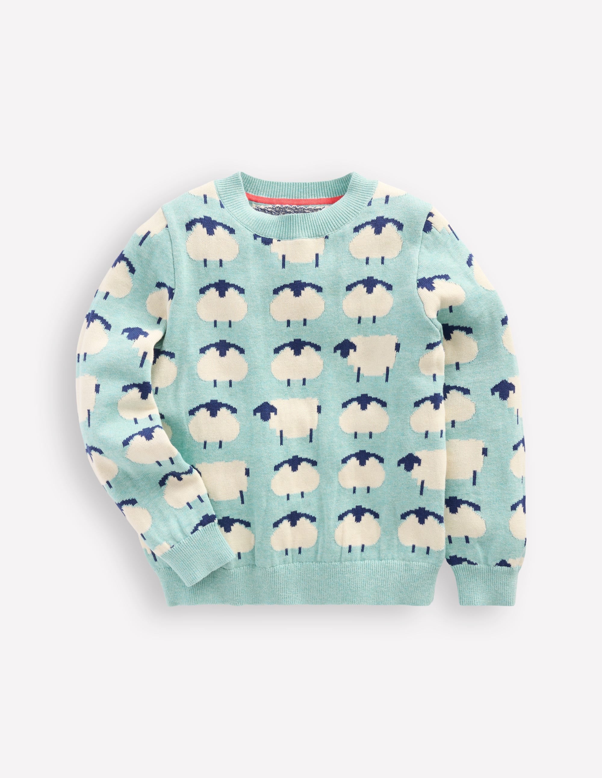 Pull fantaisie-Mouton bleu tourmaline - Image 1