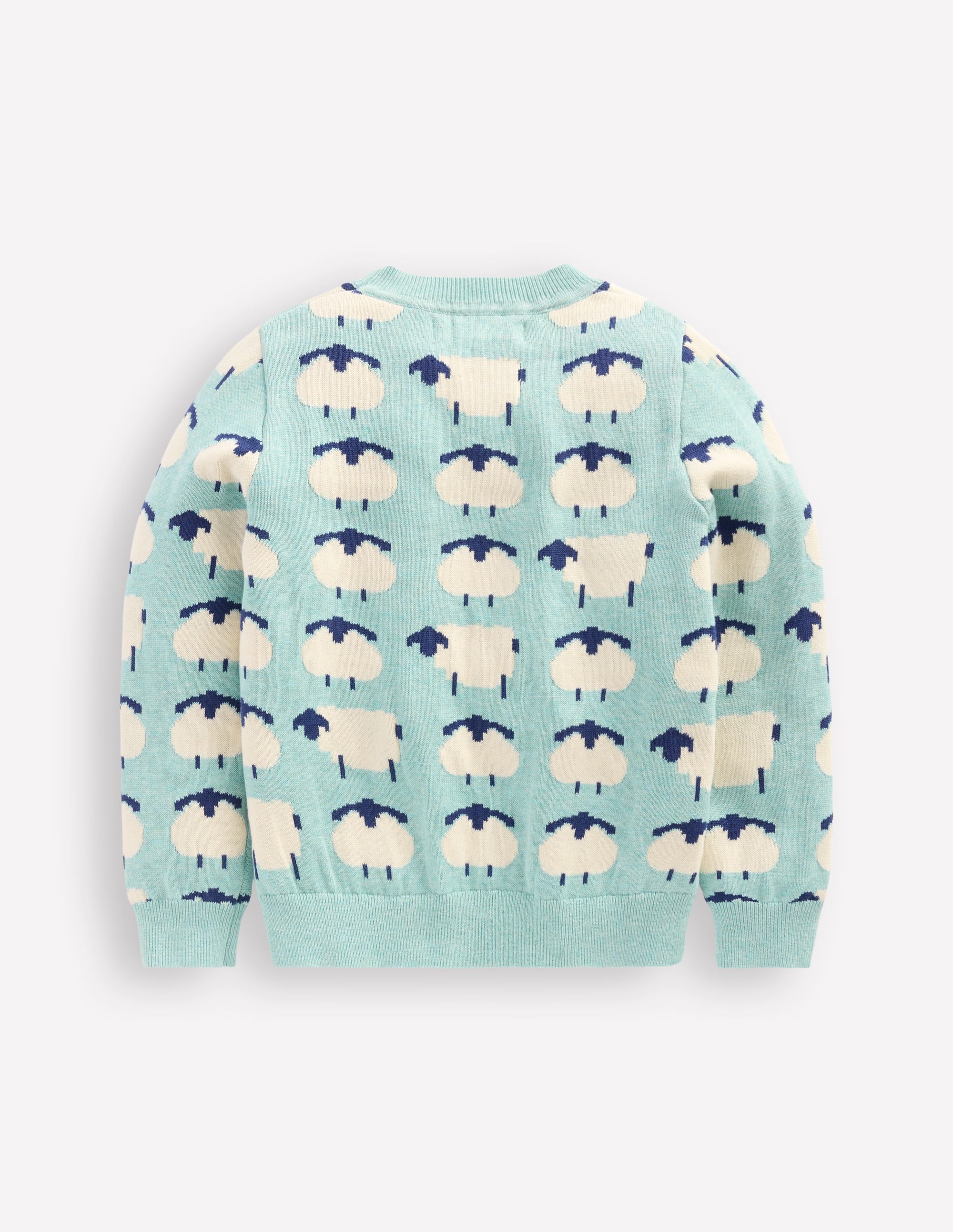Pull fantaisie-Mouton bleu tourmaline - Image 2