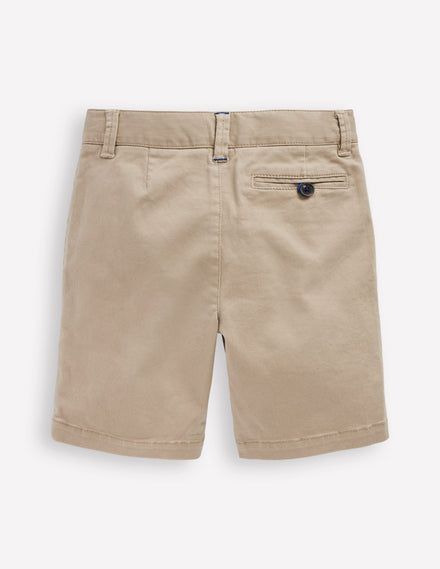 Klassische Chino-Shorts-Klassisches Hellbraun