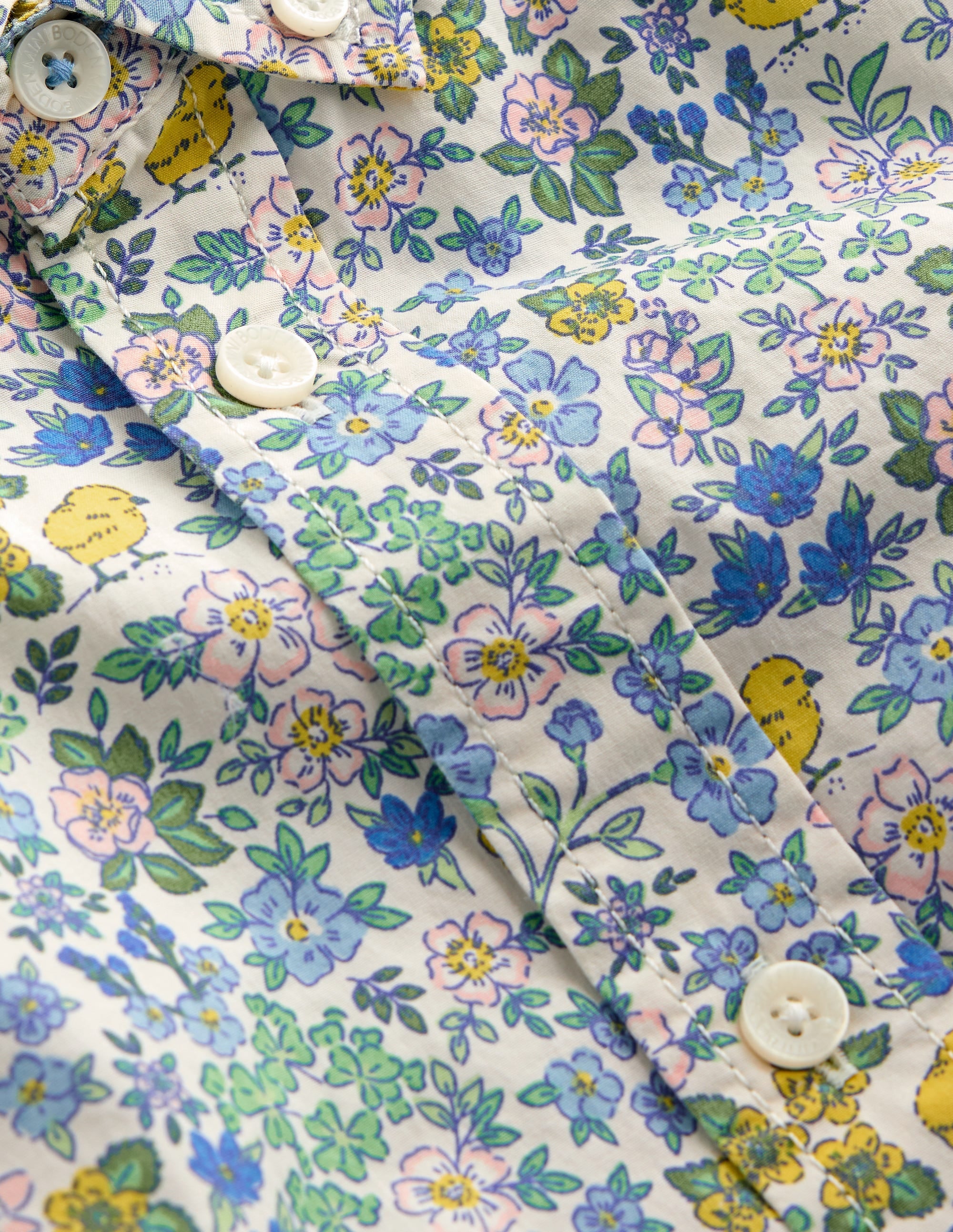 Chemise en coton-Motif floral poussin de Pâques - Image 3