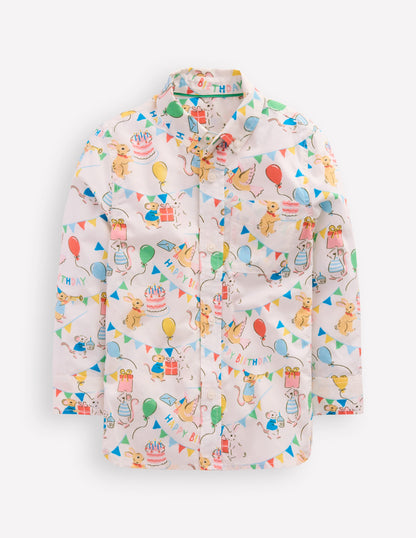 Chemise en coton-Imprimé anniversaire