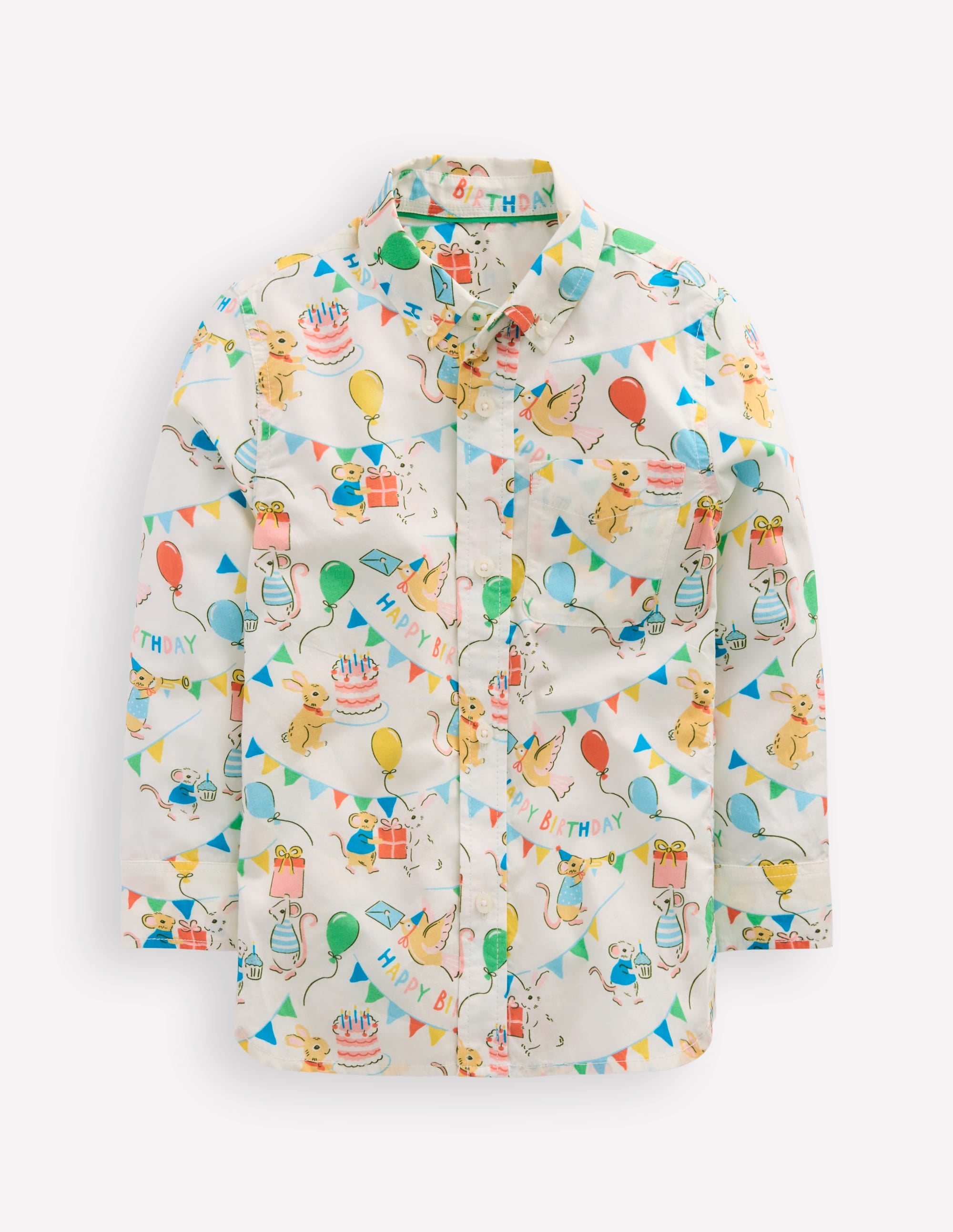 Chemise en coton-Imprimé anniversaire - Image 1