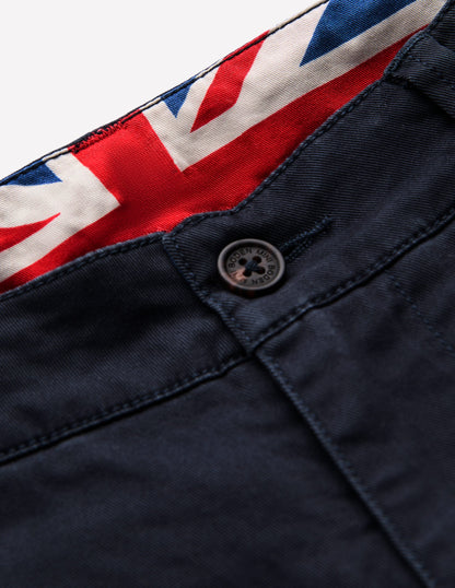 Klassische Chinohose-Dunkles Navy