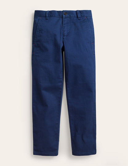 Pantalon chino classique-Bleu marine universitaire-1