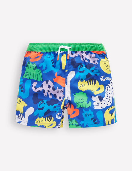 Short de bain-Animaux arc-en-ciel