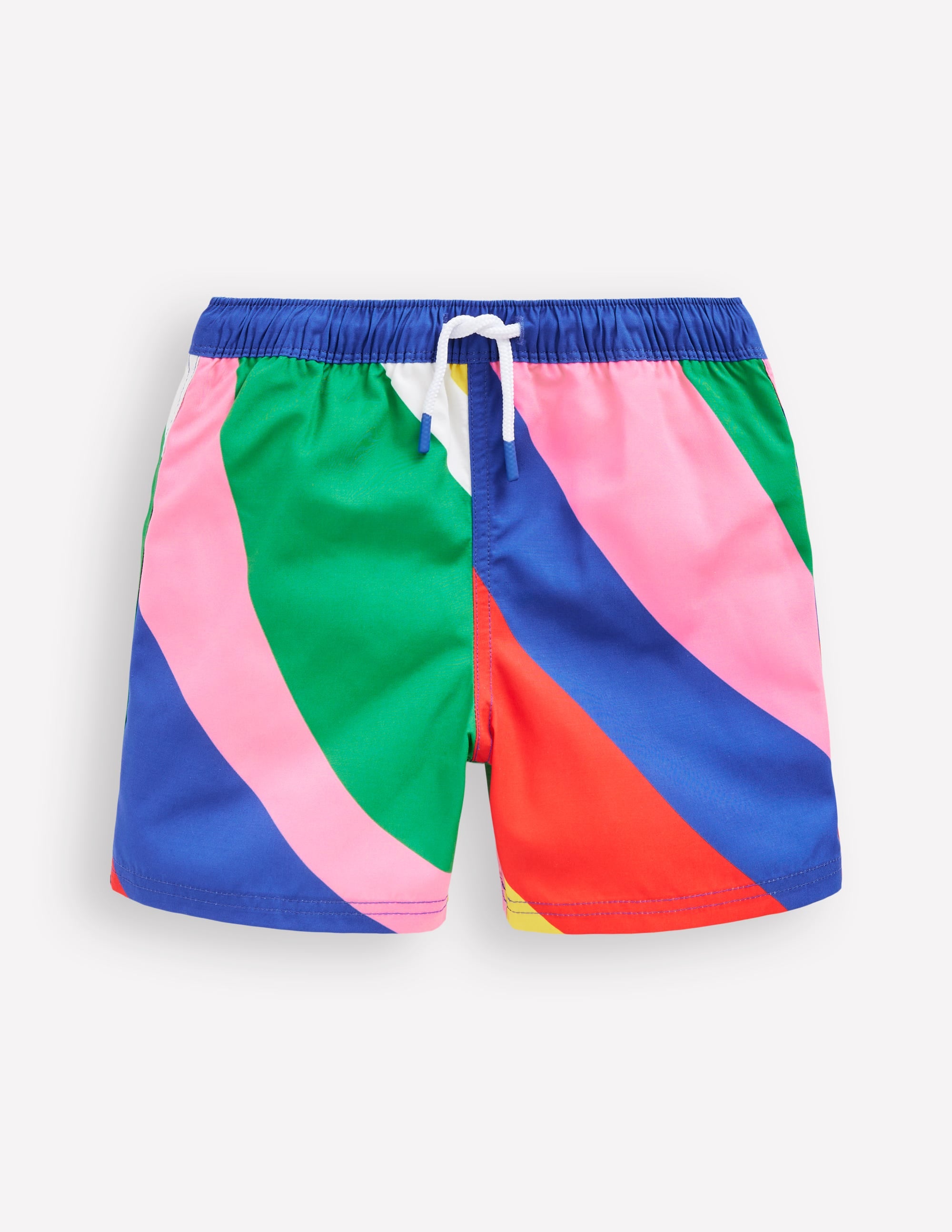 Badeshorts-Bunt Regenbogen Swirl-Motiv - Image 1