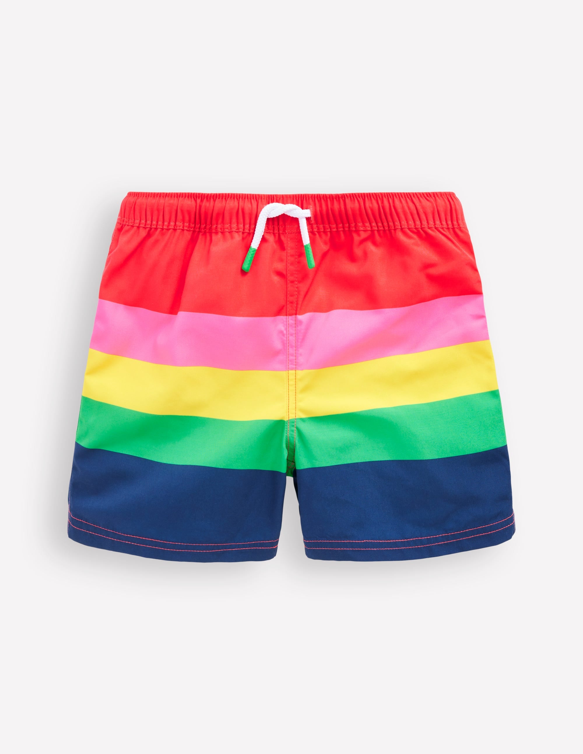 Short de bain-Rayé rouge multi - Image 1
