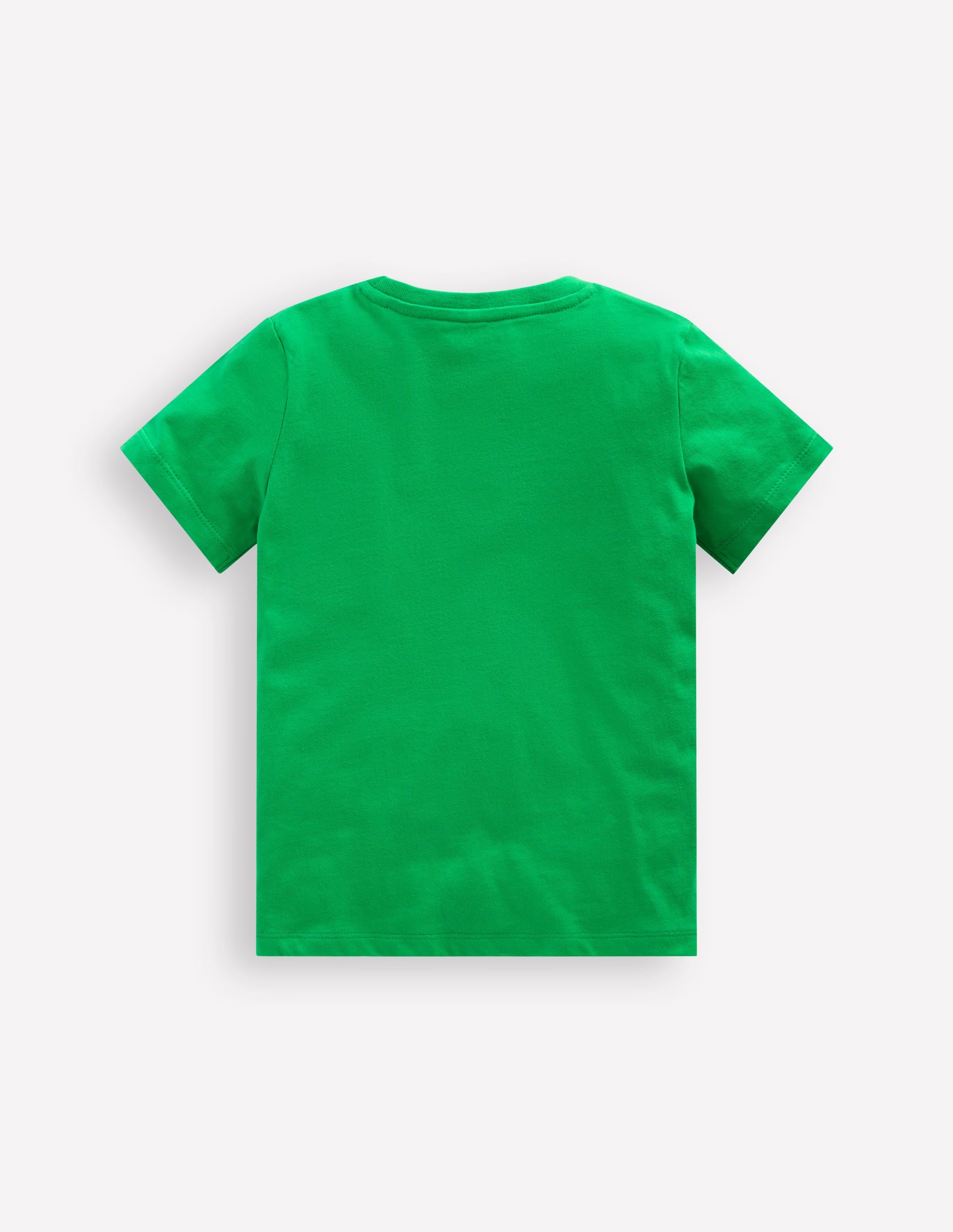 T-shirt manches courtes en bouclé-Mouton vert printemps - Image 2