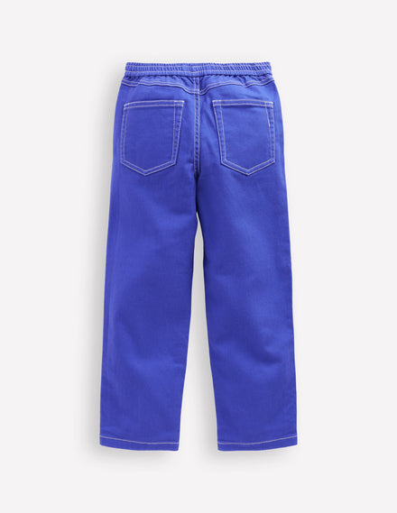 Pantalon à enfiler-Bleu héron