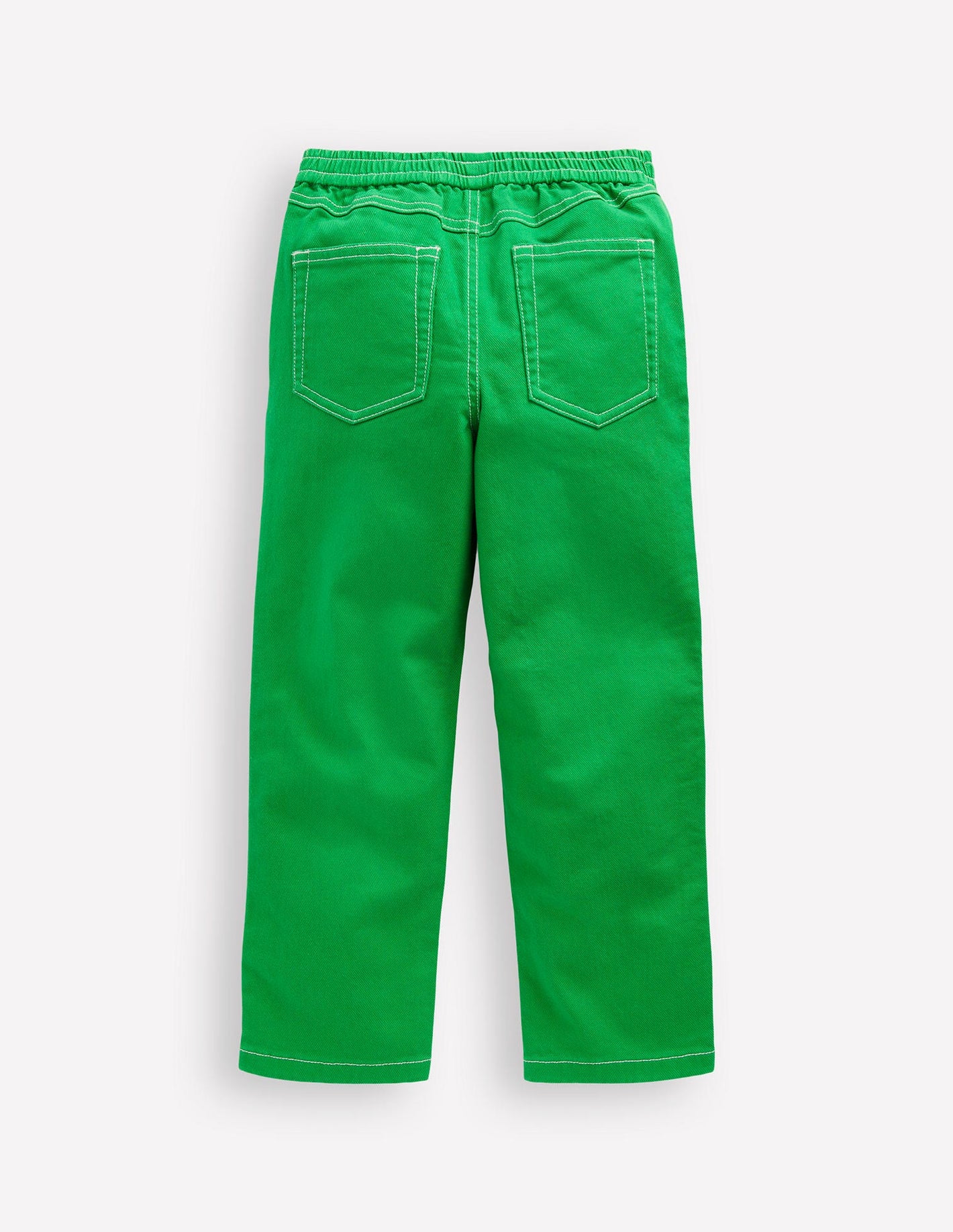 Pull-On Trousers-Broccoli Green