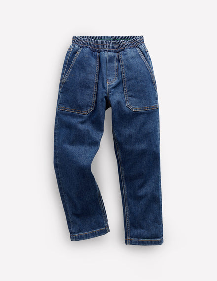 Jeanshose zum Hineinschlüpfen-MITTLERE WASCHUNG