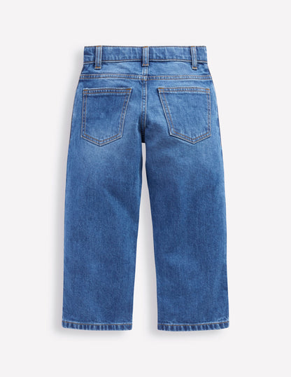 Everyday Straight Jeans-Mid Wash