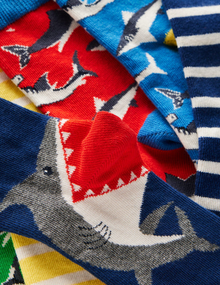 7 paires de chaussettes-Motif requins