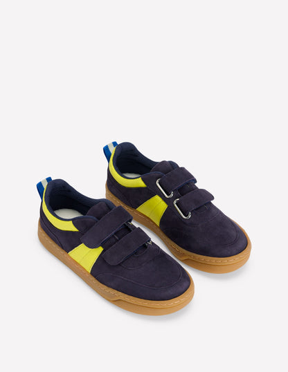 Blockfarben tragen-College-Navy / Neon