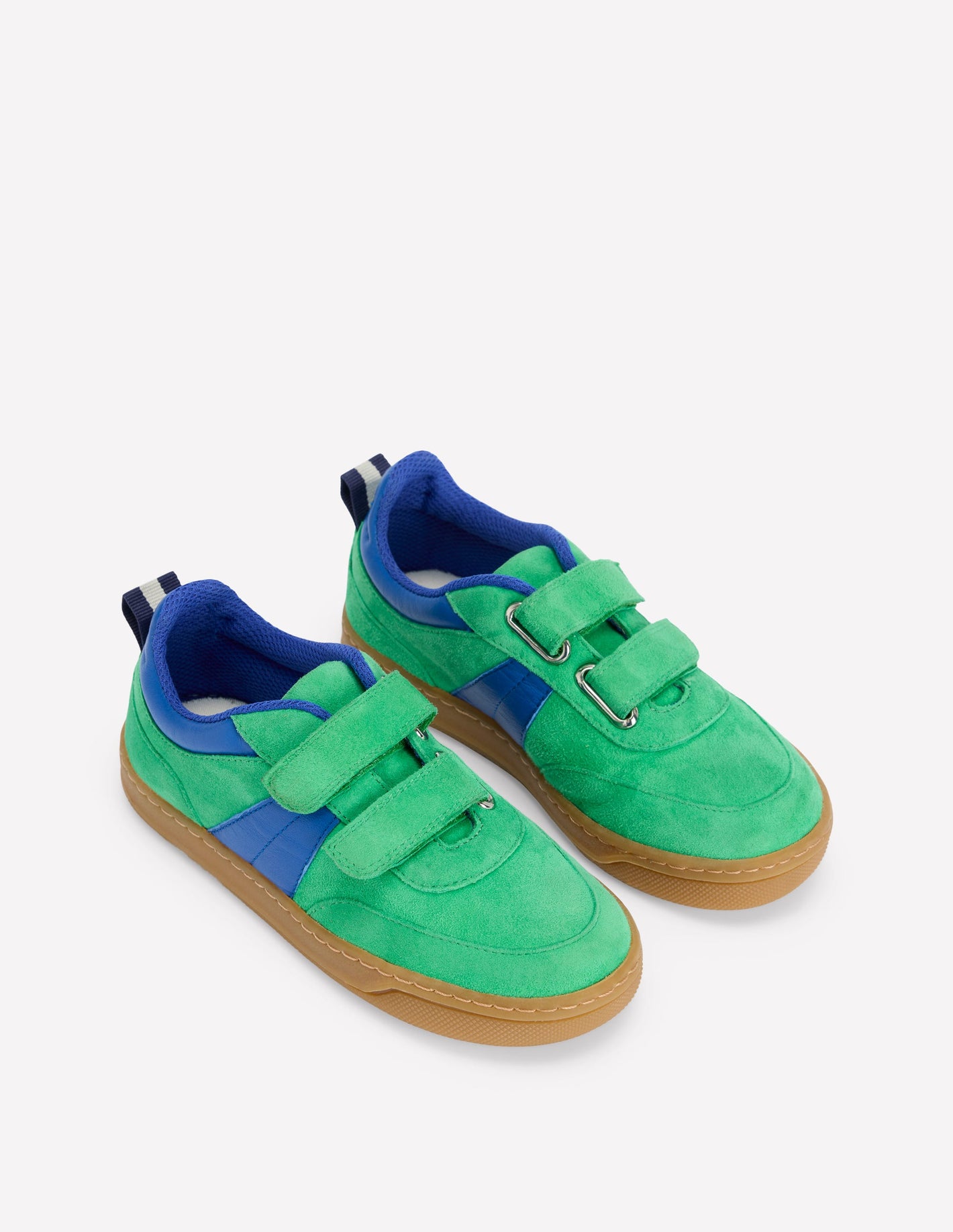 Colourblock Low Tops-Sapling Green/ Bright Blue