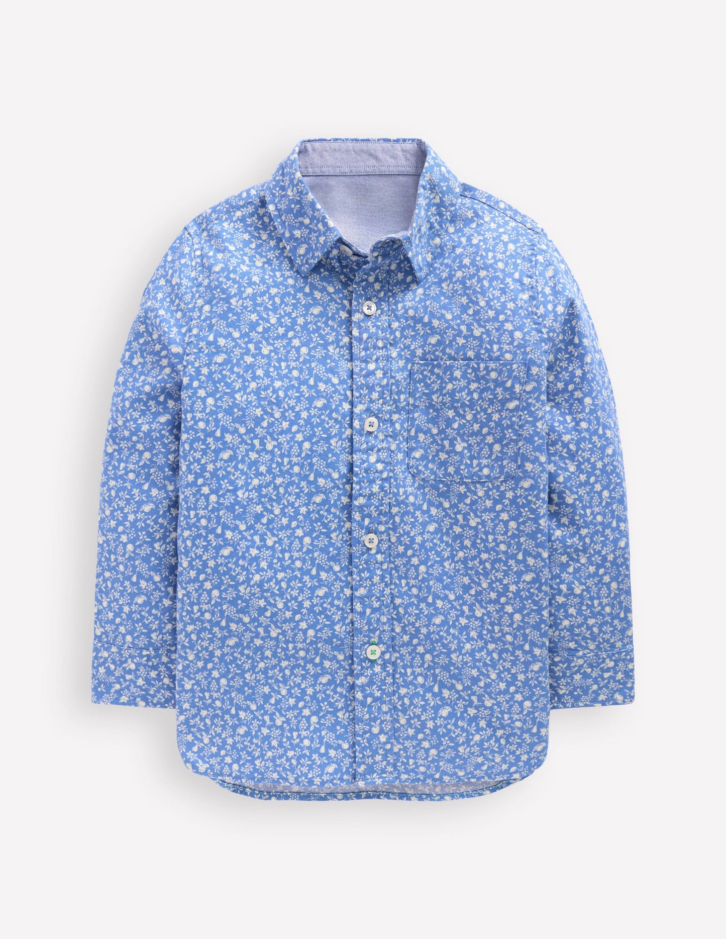 Lässiges Twill-Hemd-Penzance Blau Obstgarten
