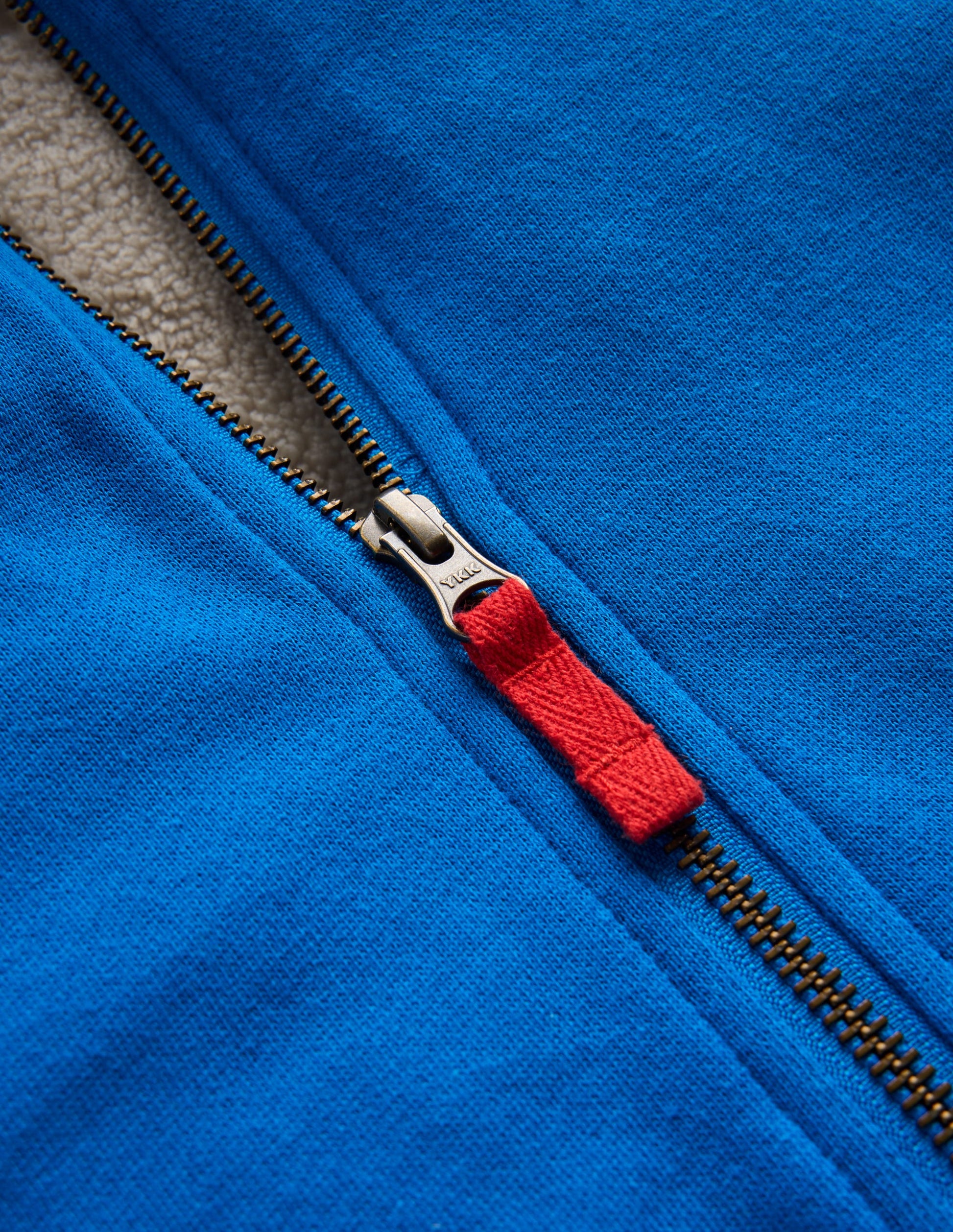Kapuzenpullover mit Zottelfutter-Eisvogelblau Rakete-3