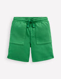 Stückgefärbte Sweatshorts-Highland-Grün