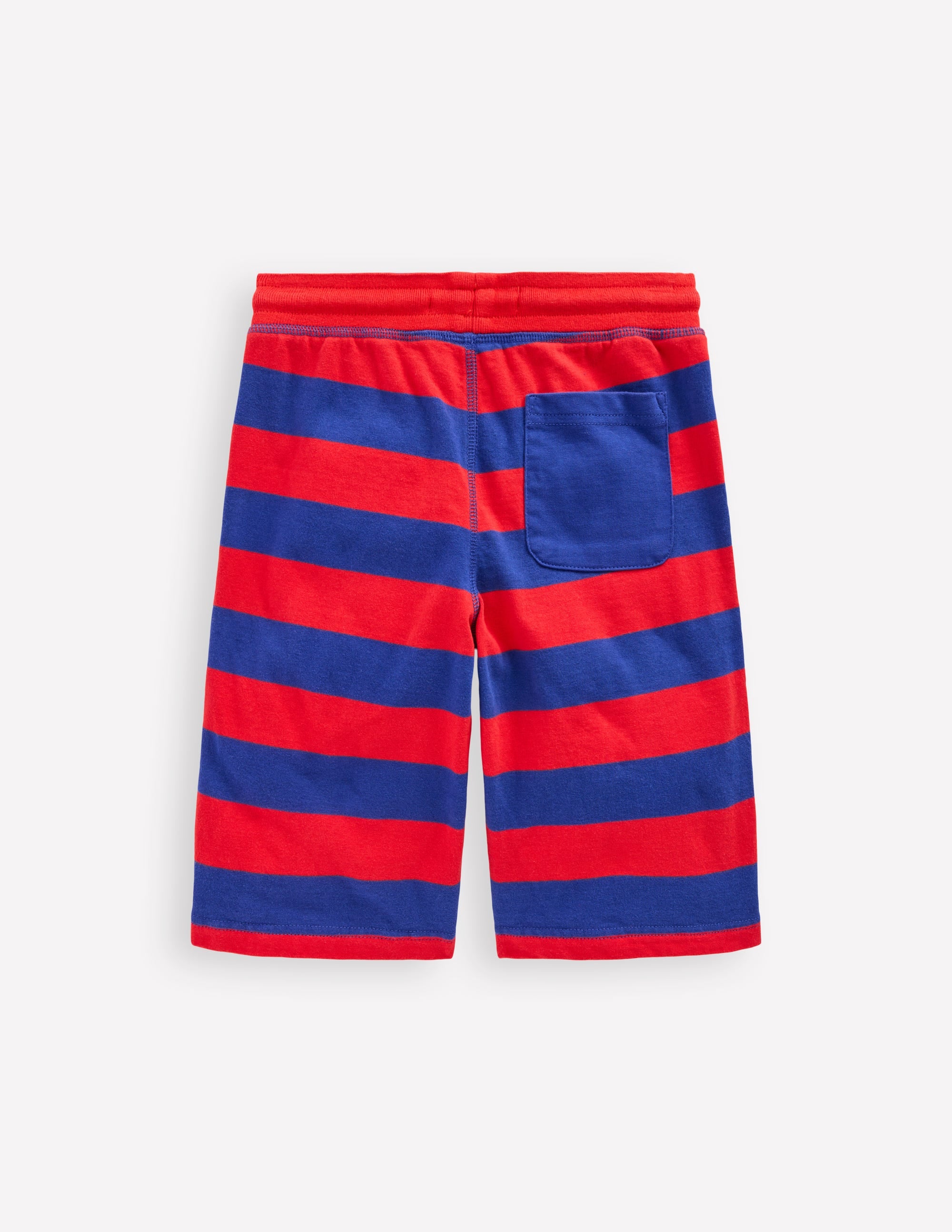 Short baggy en jersey-Rouge coquelicot/bleu saphir - Image 2
