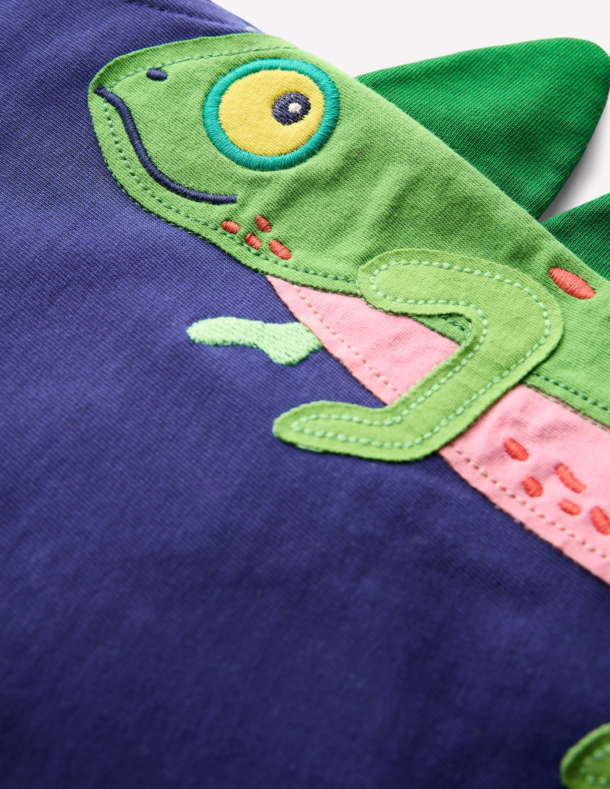 Short baggy en jersey-Iguane bleu marine universitaire - Image 3